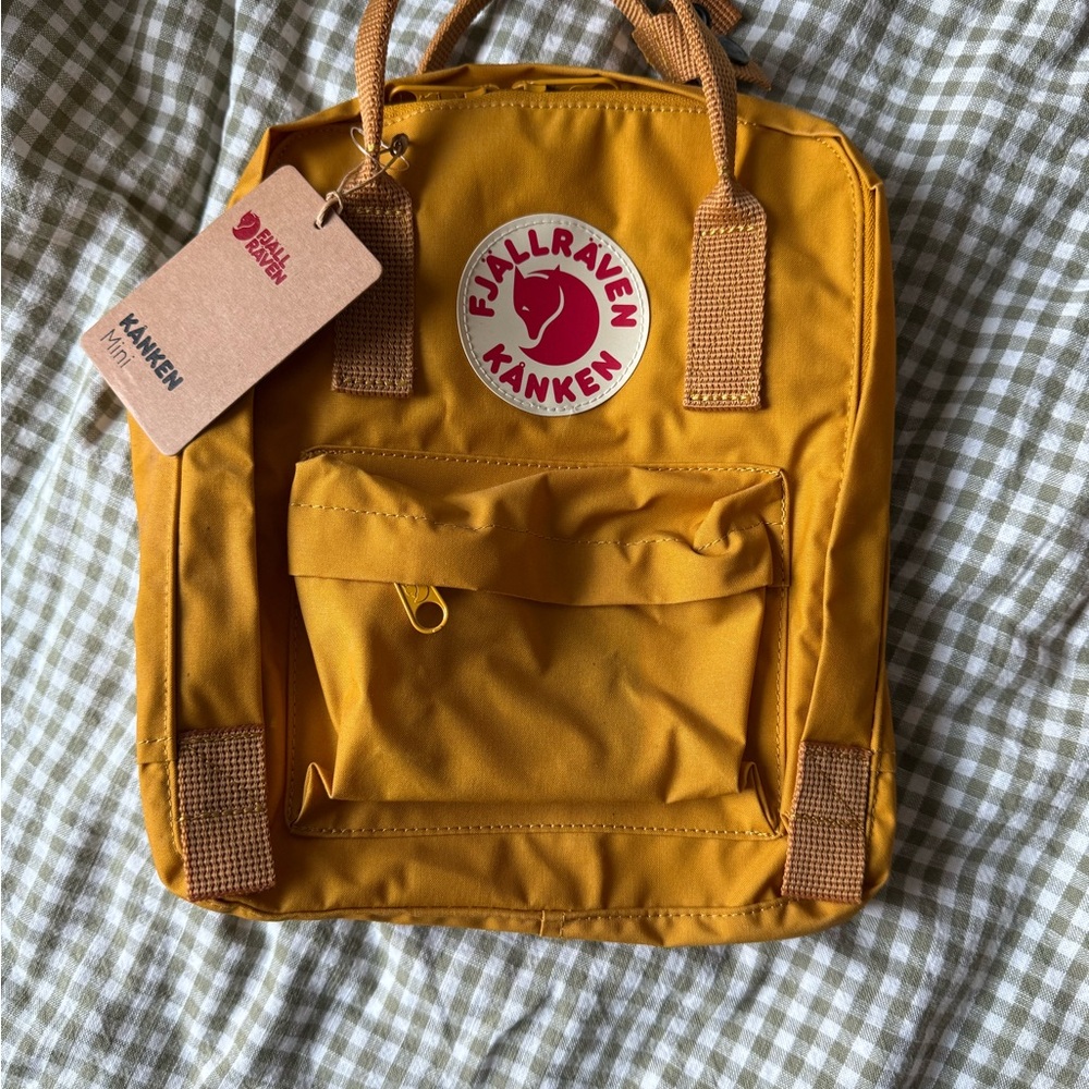 Fjallraven Yellow Kånken Backpack Durable Iconic Design